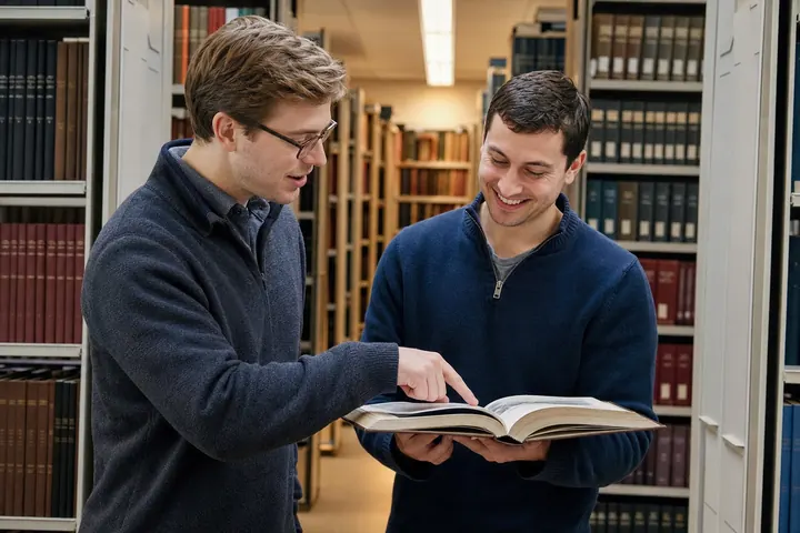 The stacks of the research library